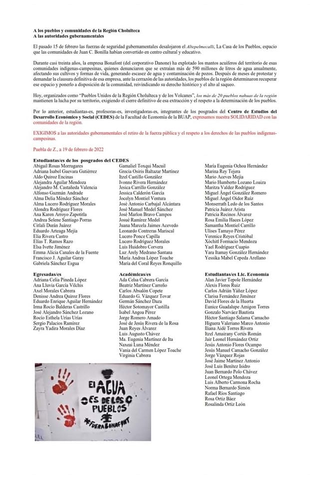 Solidaridad CEDES UAP